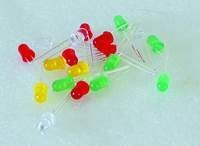 LED 3mm, standard, žuta