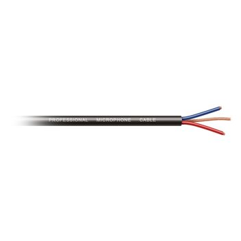 Mikrofonski kabel, 6mm, dvožilni, crni